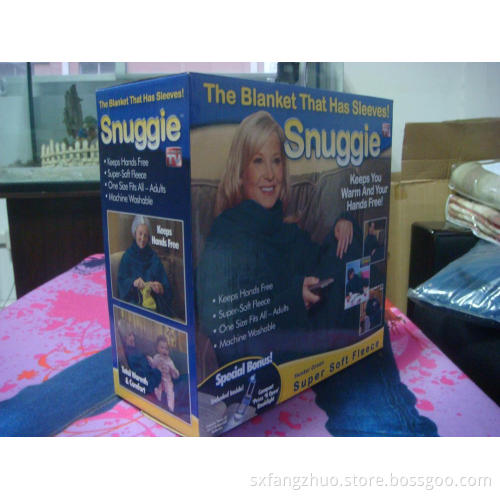 Fleece Blanket with Sleeve snuggie TV
